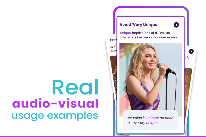 Real audio-visual usage examples