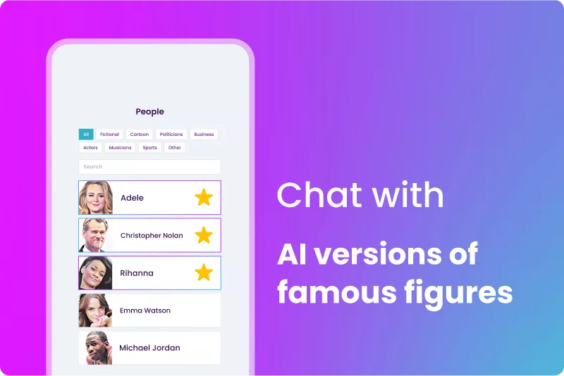 AI celebrity conversations