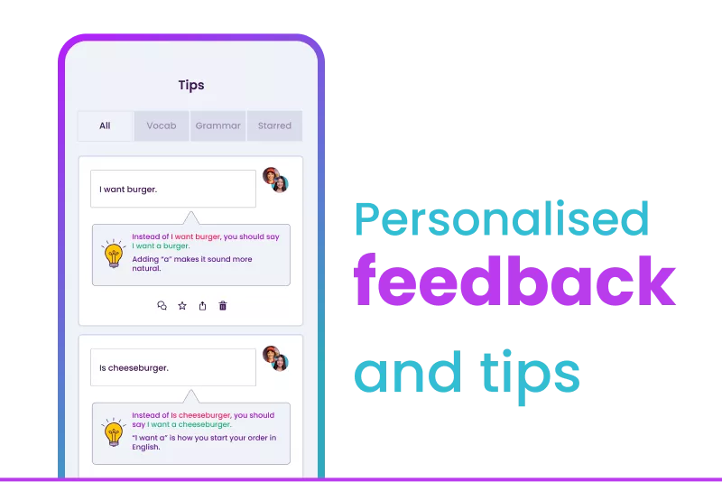 Instant feedback
