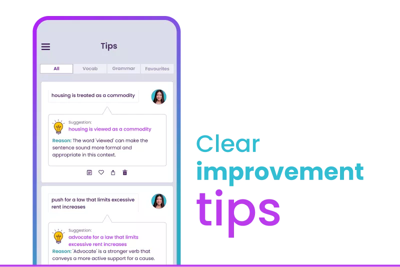 Improvement tips